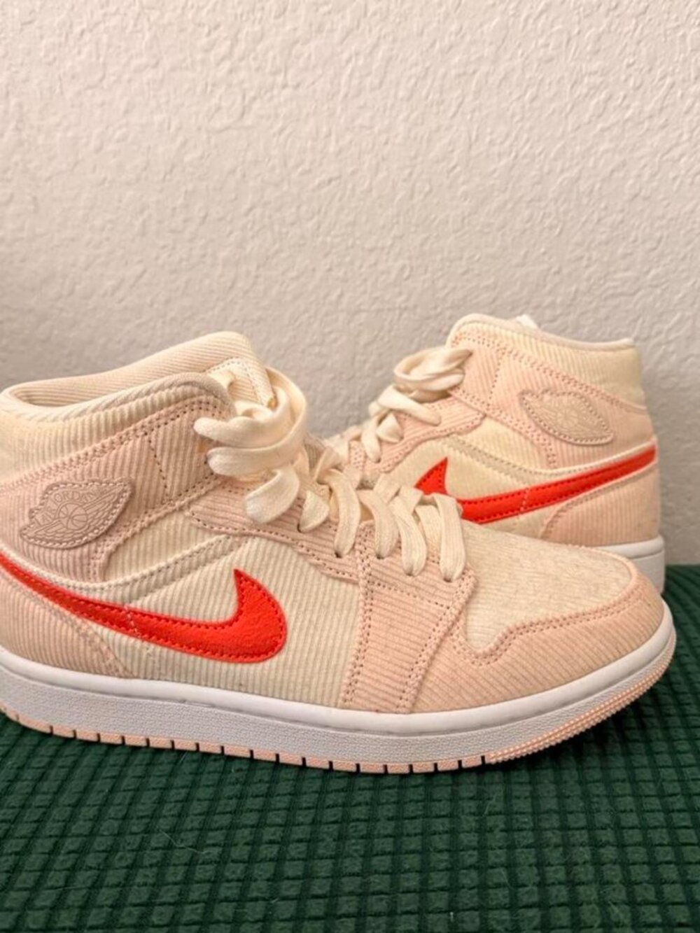 Jordan Women's Cream and Pink Trainers